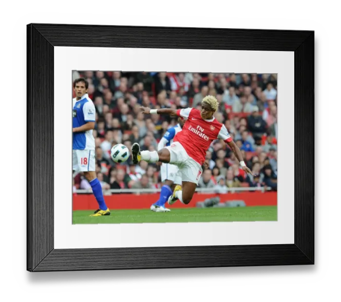 Framed Print : Alex Song (Arsenal). Arsenal 0: 0 Blackburn Rovers. Barclays Premier League