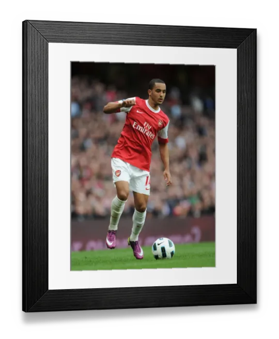Framed Print : Theo Walcott at Emirates Stadium: Arsenal vs. Blackburn Rovers, Barclays Premier League, Scoreless Draw (2011) Framed Print : Theo Walcott at Emirates Stadium: Arsenal vs. Blackburn Rovers, Barclays Premier League, Scoreless Draw (2011)