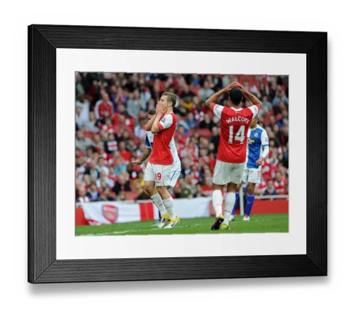 Framed Print : Jack Wilshere (Arsenal). Arsenal 0: 0 Blackburn Rovers. Barclays Premier League