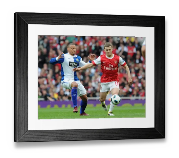 Framed Print : Jack Wilshere (Arsenal) Jermanie Jones (Blackburn). Arsenal 0: 0 Blackburn Rovers Framed Print : Jack Wilshere (Arsenal) Jermanie Jones (Blackburn). Arsenal 0: 0 Blackburn Rovers