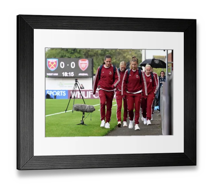 Framed Print : West Ham United v Arsenal - Barclays Women's Super League West Ham United v Arsenal - Barclays Women's Super League