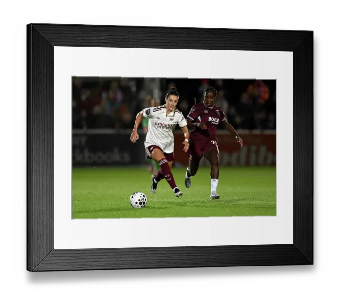 Framed Print : West Ham United v Arsenal - Barclays Women's Super League West Ham United v Arsenal - Barclays Women's Super League
