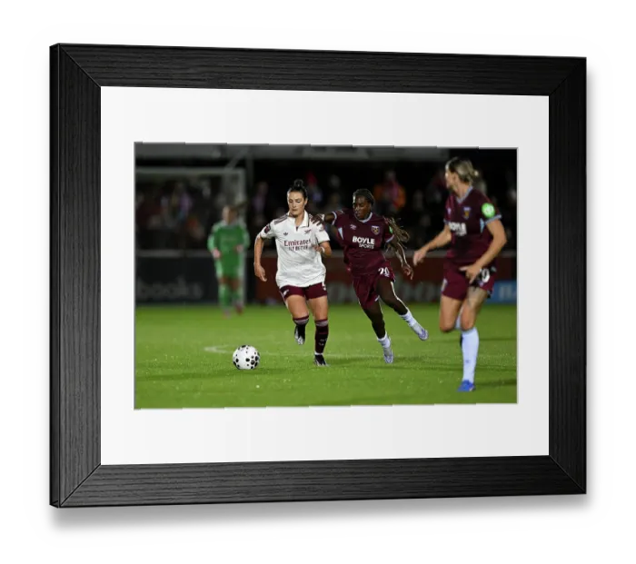 Framed Print : West Ham United v Arsenal - Barclays Women's Super League West Ham United v Arsenal - Barclays Women's Super League