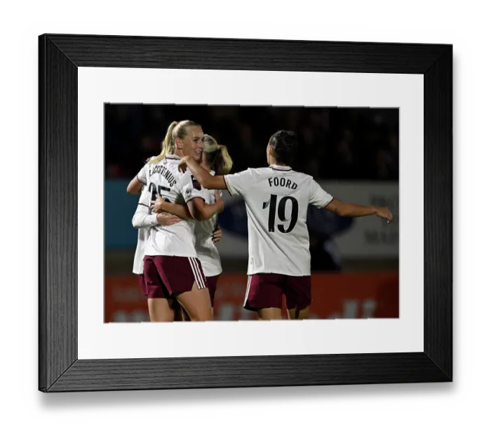 Framed Print : West Ham United v Arsenal - Barclays Women's Super League West Ham United v Arsenal - Barclays Women's Super League