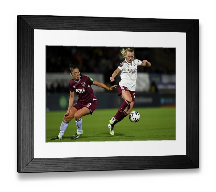 Framed Print : West Ham United v Arsenal - Barclays Women's Super League West Ham United v Arsenal - Barclays Women's Super League
