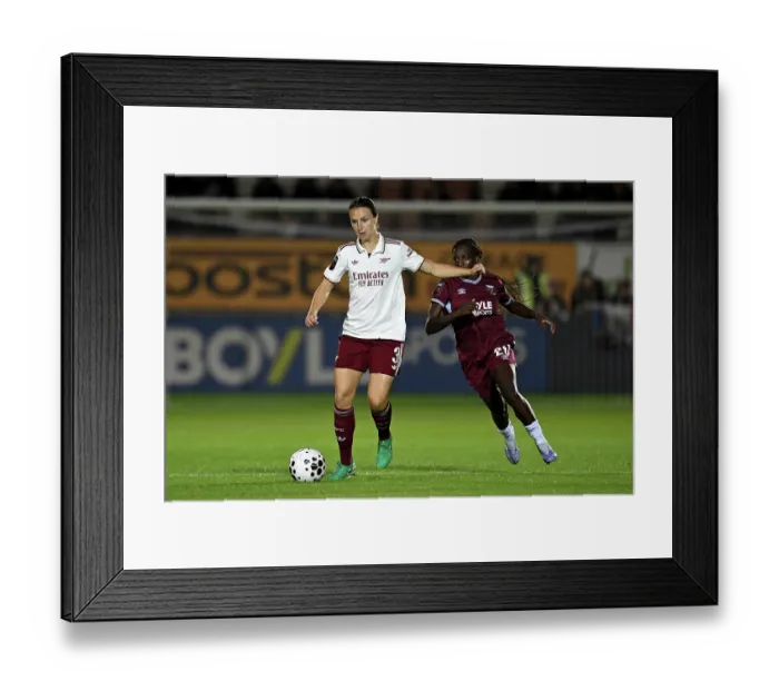 Framed Print : West Ham United v Arsenal - Barclays Women's Super League West Ham United v Arsenal - Barclays Women's Super League