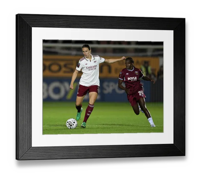 Framed Print : West Ham United v Arsenal - Barclays Women's Super League West Ham United v Arsenal - Barclays Women's Super League