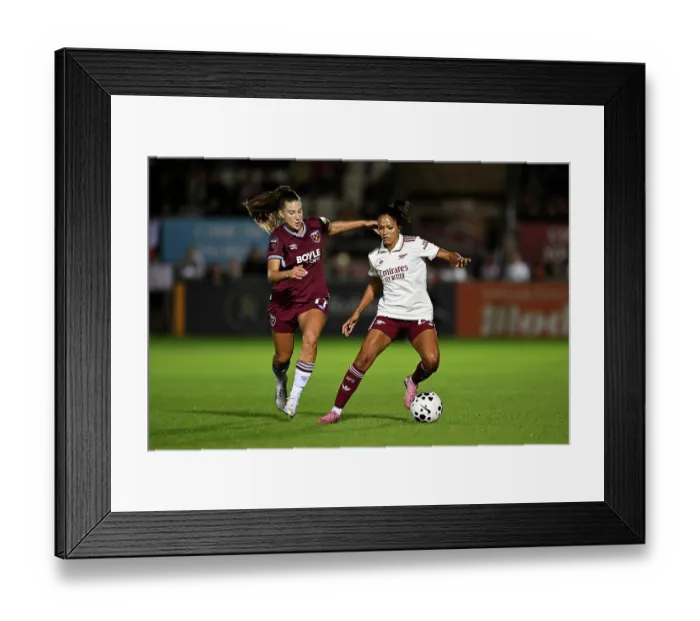 Framed Print : West Ham United v Arsenal - Barclays Women's Super League West Ham United v Arsenal - Barclays Women's Super League