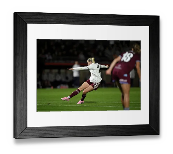 Framed Print : West Ham United v Arsenal - Barclays Women's Super League West Ham United v Arsenal - Barclays Women's Super League