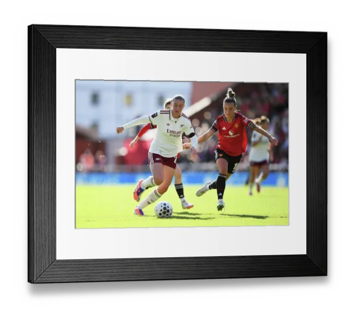 Framed Print : Manchester United v Arsenal - Barclays Women's Super League Manchester United v Arsenal - Barclays Women's Super League