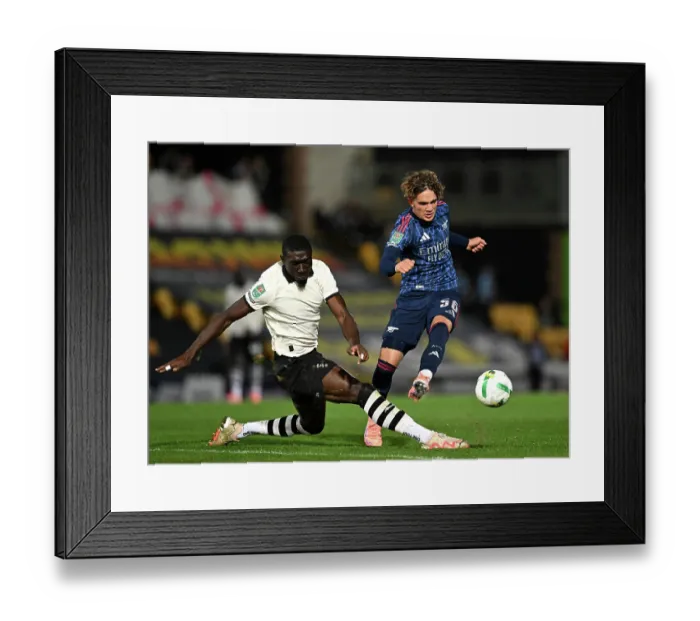 Framed Print : Port Vale v Arsenal - Carabao Cup Third Round