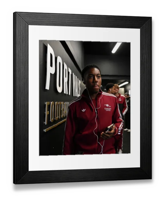 Framed Print : Port Vale v Arsenal - Carabao Cup Third Round
