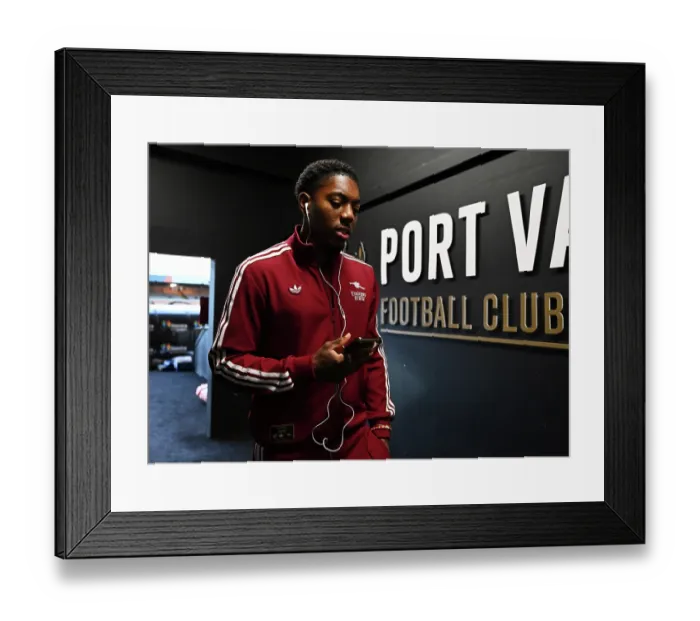 Framed Print : Port Vale v Arsenal - Carabao Cup Third Round