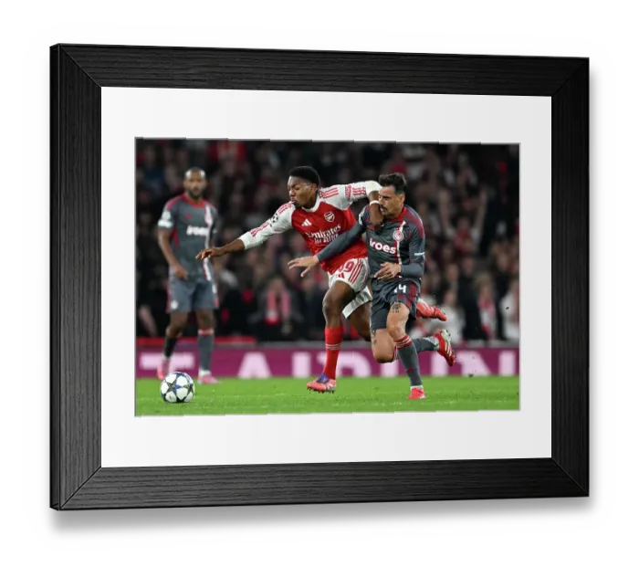 Framed Print : Arsenal FC v Olympiacos FC - UEFA Champions League 2025 / 26 League Phase MD2 Framed Print : Arsenal FC v Olympiacos FC - UEFA Champions League 2025 / 26 League Phase MD2