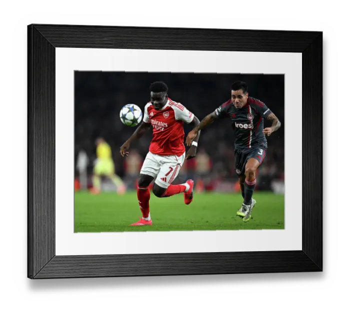 Framed Print : Arsenal FC v Olympiacos FC - UEFA Champions League 2025 / 26 League Phase MD2