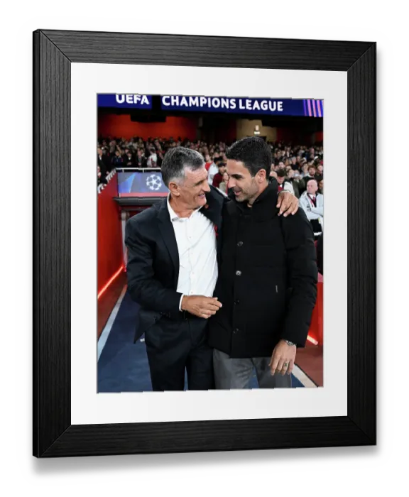 Framed Print : Arsenal FC v Olympiacos FC - UEFA Champions League 2025 / 26 League Phase MD2