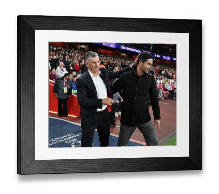 Framed Print : Arsenal FC v Olympiacos FC - UEFA Champions League 2025 / 26 League Phase MD2