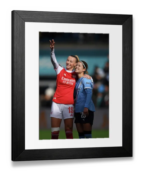 Framed Print : Manchester City v Arsenal - Barclays Women's Super League Manchester City v Arsenal - Barclays Women's Super League