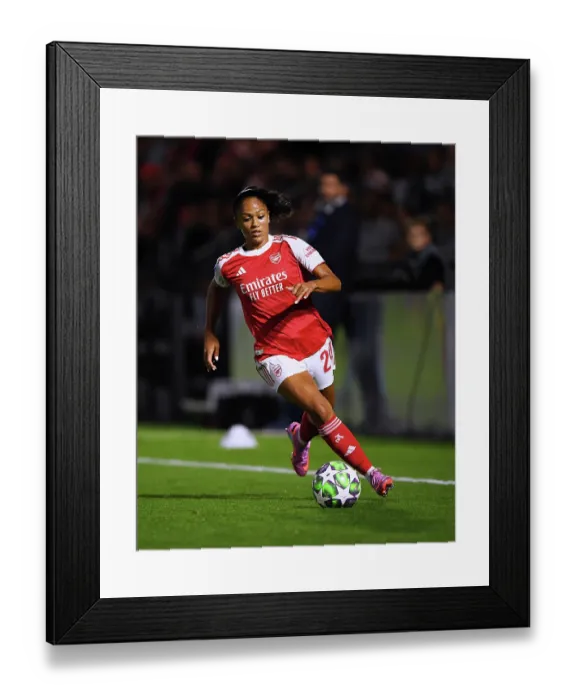 Framed Print : Arsenal FC v OL Lyonnes - UEFA Women's Champions League 2025 / 26 League Phase MD1 Arsenal FC v OL Lyonnes - UEFA Women's Champions League 2025 / 26 League Phase MD1