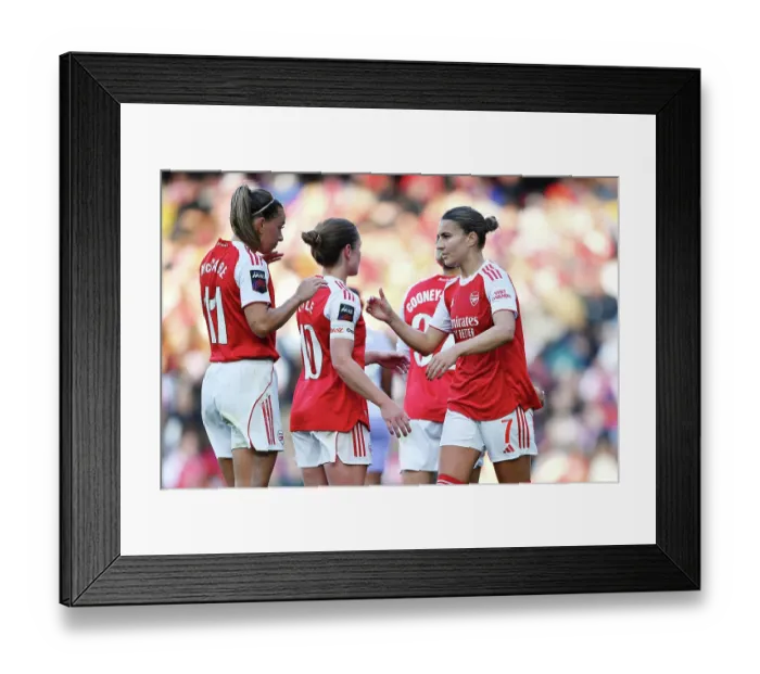 Framed Print : Arsenal v Brighton & Hove Albion - Barclays Women's Super League Arsenal v Brighton & Hove Albion - Barclays Women's Super League