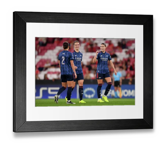 Framed Print : SL Benfica v Arsenal FC - UEFA Women's Champions League 2025 / 26 League Phase MD2 SL Benfica v Arsenal FC - UEFA Women's Champions League 2025 / 26 League Phase MD2