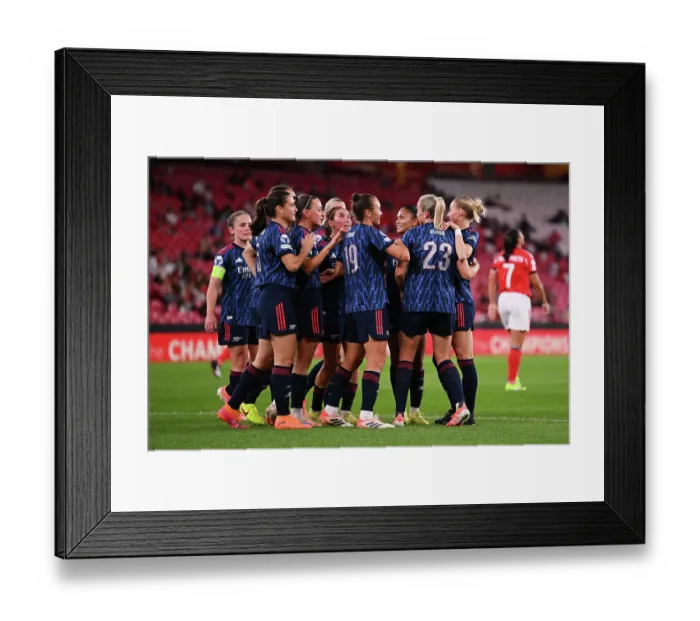 Framed Print : SL Benfica v Arsenal FC - UEFA Women's Champions League 2025 / 26 League Phase MD2 SL Benfica v Arsenal FC - UEFA Women's Champions League 2025 / 26 League Phase MD2