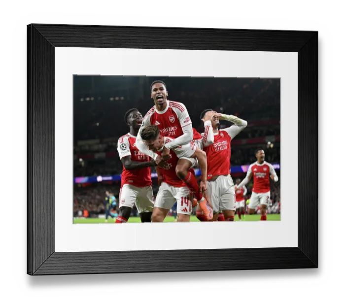 Framed Print : Arsenal FC v Atletico de Madrid - UEFA Champions League 2025 / 26 League Phase MD3