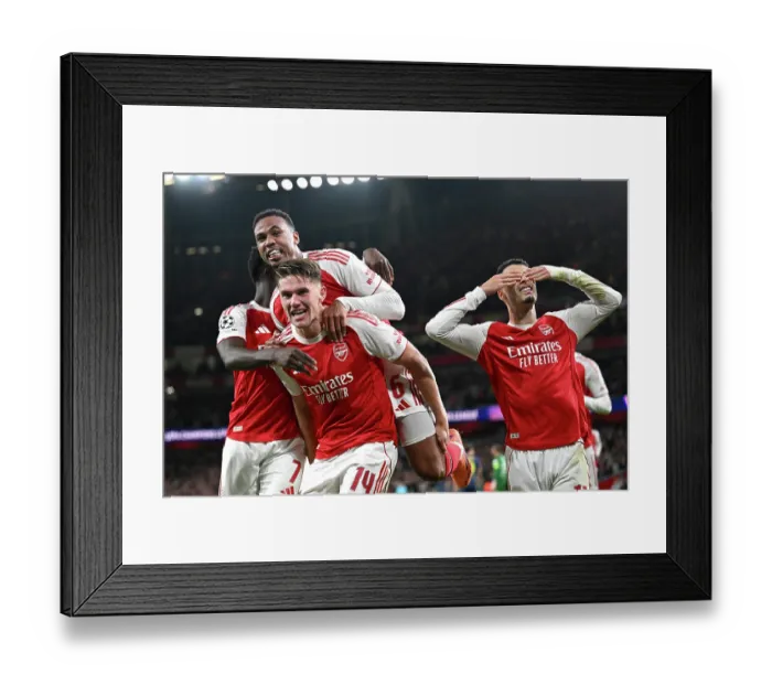 Framed Print : Arsenal FC v Atletico de Madrid - UEFA Champions League 2025 / 26 League Phase MD3