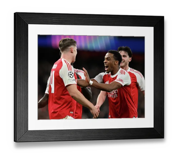 Framed Print : Arsenal FC v Atletico de Madrid - UEFA Champions League 2025 / 26 League Phase MD3