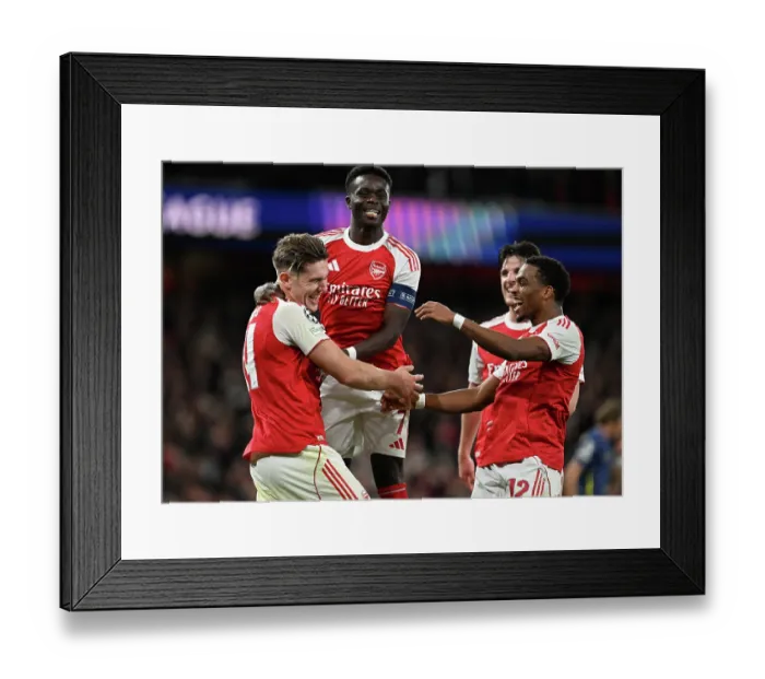 Framed Print : Arsenal FC v Atletico de Madrid - UEFA Champions League 2025 / 26 League Phase MD3