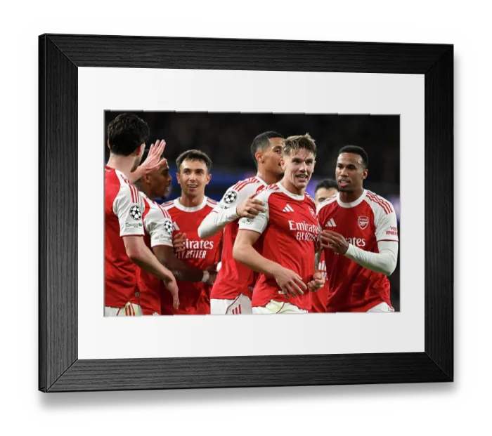 Framed Print : Arsenal FC v Atletico de Madrid - UEFA Champions League 2025 / 26 League Phase MD3 Framed Print : Arsenal FC v Atletico de Madrid - UEFA Champions League 2025 / 26 League Phase MD3