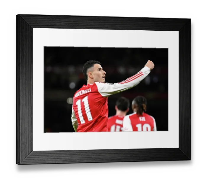 Framed Print : Arsenal FC v Atletico de Madrid - UEFA Champions League 2025 / 26 League Phase MD3
