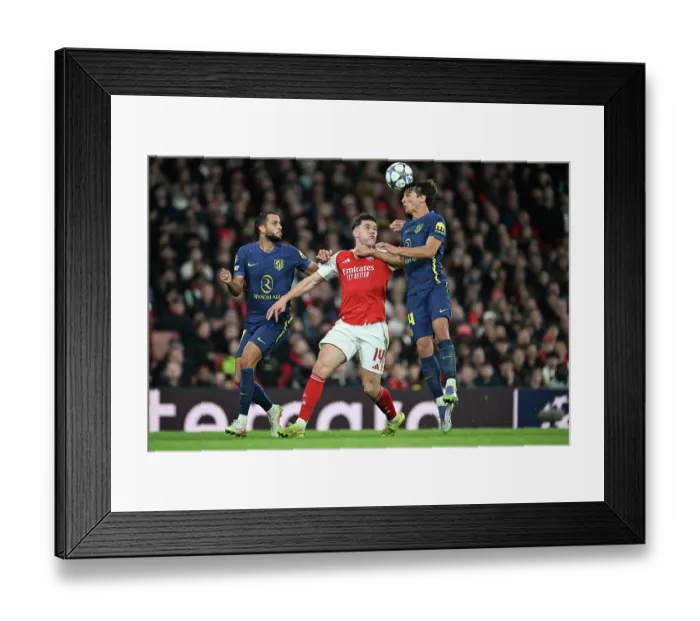 Framed Print : Arsenal FC v Atletico de Madrid - UEFA Champions League 2025 / 26 League Phase MD3