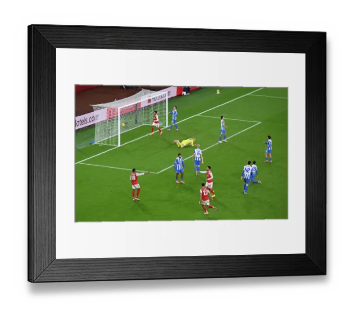 Framed Print : Arsenal v Brighton & Hove Albion - Carabao Cup Fourth Round Arsenal v Brighton & Hove Albion - Carabao Cup Fourth Round