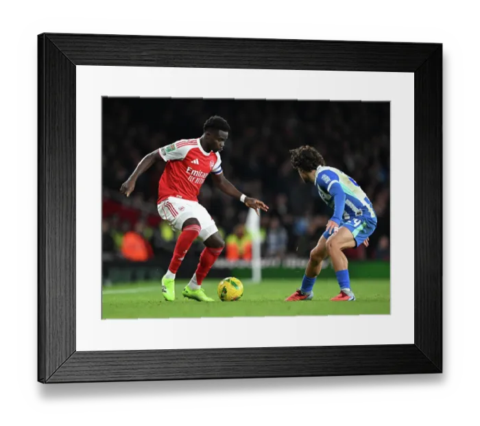 Framed Print : Arsenal v Brighton & Hove Albion - Carabao Cup Fourth Round