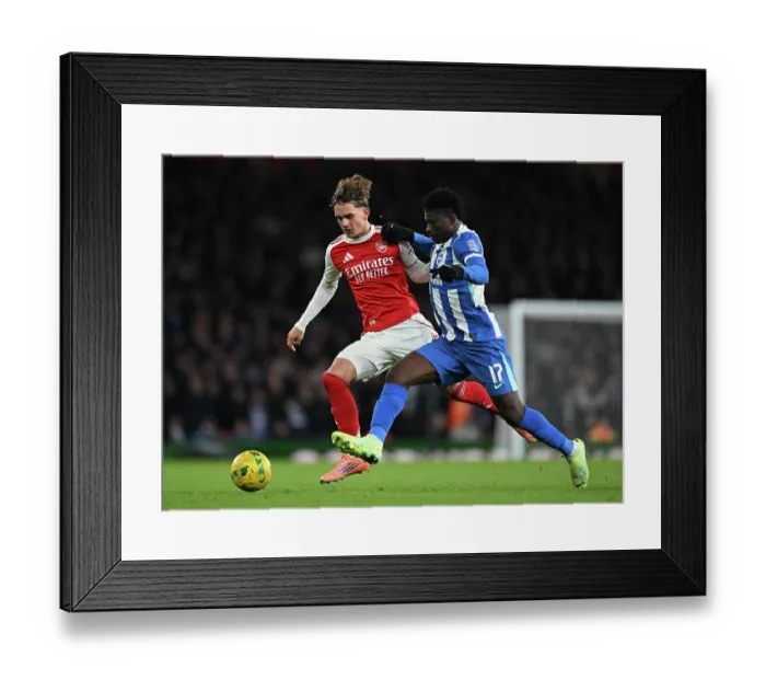 Framed Print : Arsenal v Brighton & Hove Albion - Carabao Cup Fourth Round Framed Print : Arsenal v Brighton & Hove Albion - Carabao Cup Fourth Round