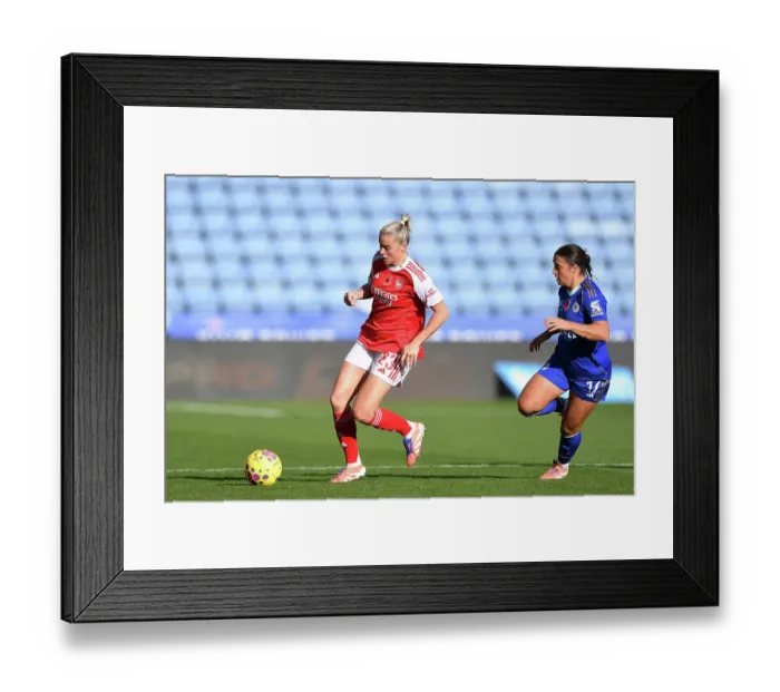 Framed Print : Leicester City v Arsenal - Barclays Women's Super League Leicester City v Arsenal - Barclays Women's Super League