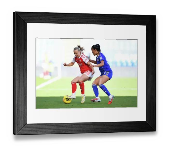 Framed Print : Leicester City v Arsenal - Barclays Women's Super League Leicester City v Arsenal - Barclays Women's Super League