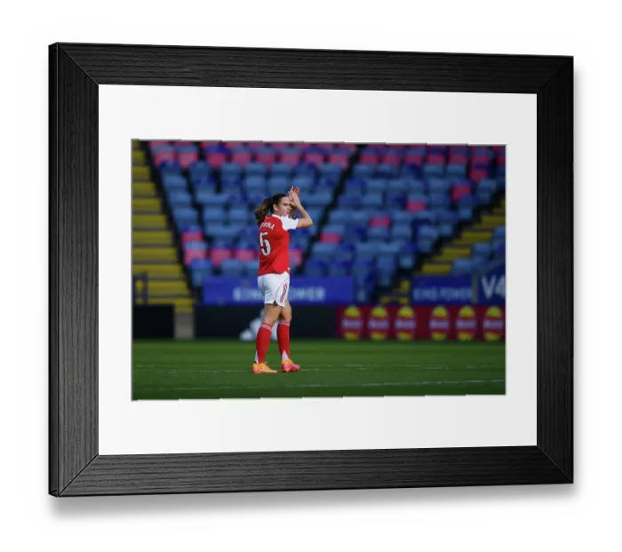 Framed Print : Leicester City v Arsenal - Barclays Women's Super League Leicester City v Arsenal - Barclays Women's Super League