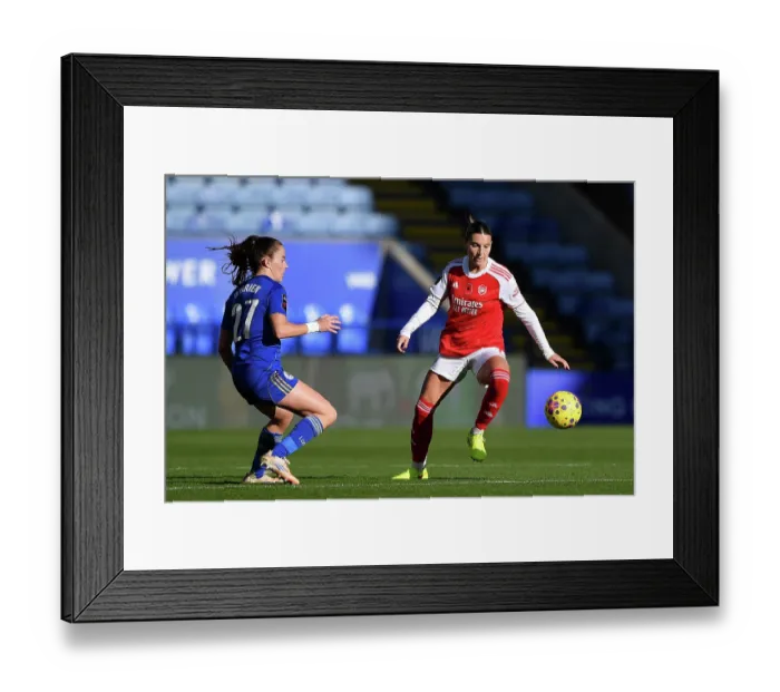 Framed Print : Leicester City v Arsenal - Barclays Women's Super League Leicester City v Arsenal - Barclays Women's Super League
