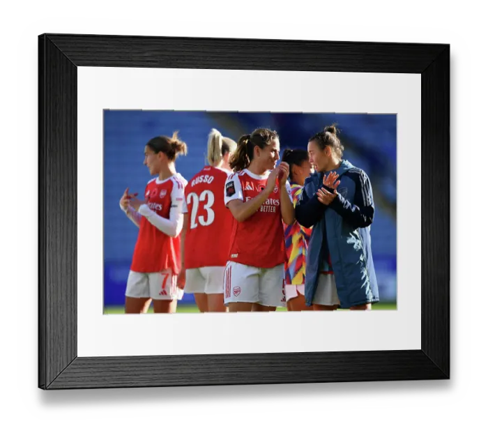 Framed Print : Leicester City v Arsenal - Barclays Women's Super League Leicester City v Arsenal - Barclays Women's Super League