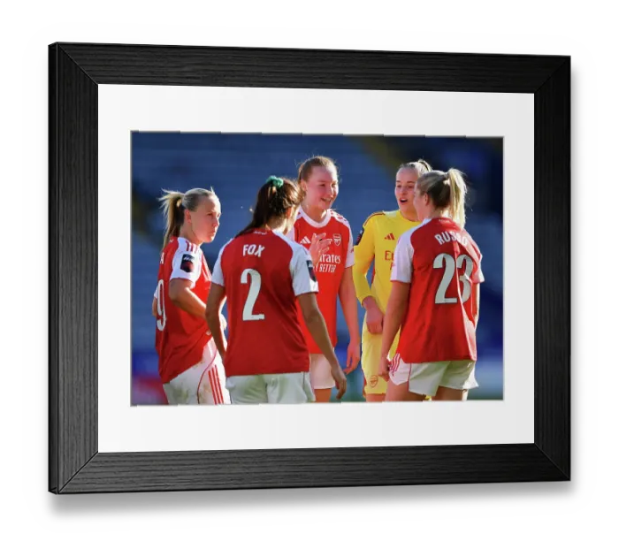 Framed Print : Leicester City v Arsenal - Barclays Women's Super League Leicester City v Arsenal - Barclays Women's Super League