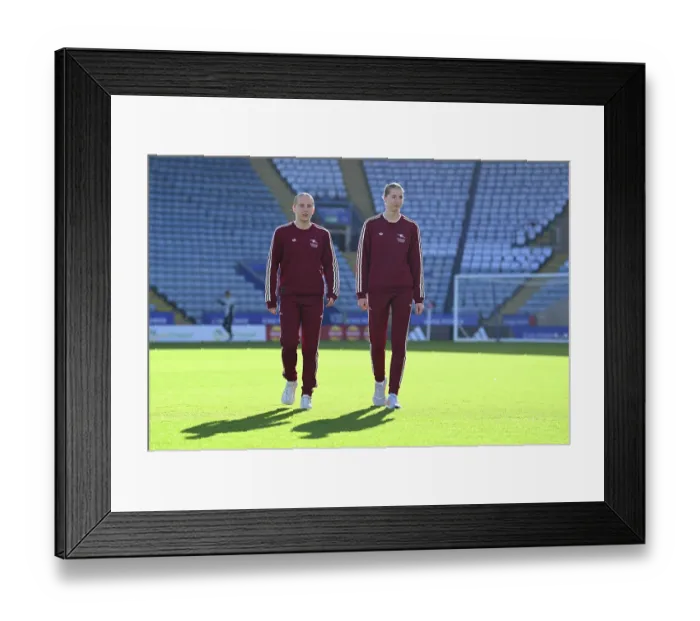 Framed Print : Leicester City v Arsenal - Barclays Women's Super League Leicester City v Arsenal - Barclays Women's Super League