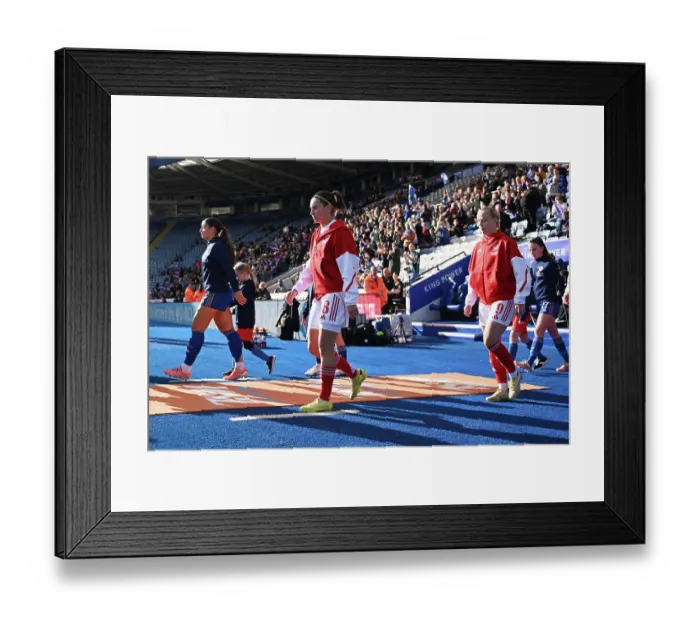 Framed Print : Leicester City v Arsenal - Barclays Women's Super League Leicester City v Arsenal - Barclays Women's Super League