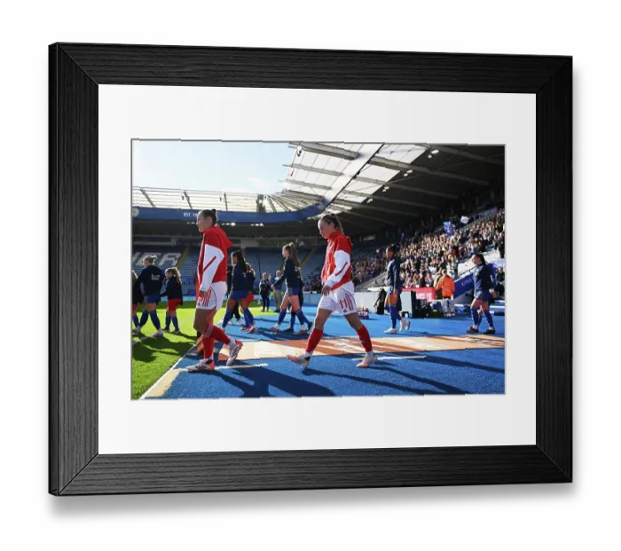 Framed Print : Leicester City v Arsenal - Barclays Women's Super League Leicester City v Arsenal - Barclays Women's Super League