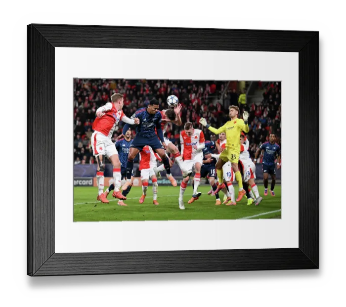 Framed Print : SK Slavia Praha v Arsenal FC - UEFA Champions League 2025 / 26 League Phase MD4