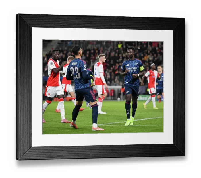 Framed Print : SK Slavia Praha v Arsenal FC - UEFA Champions League 2025 / 26 League Phase MD4