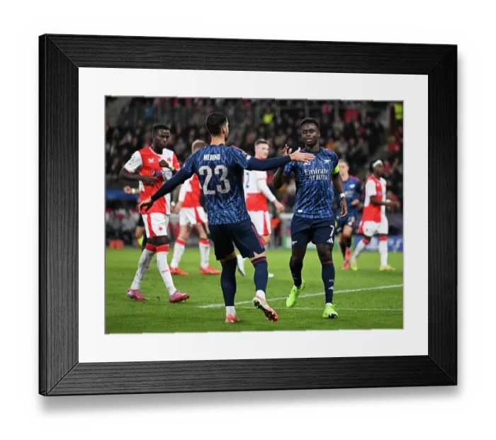 Framed Print : SK Slavia Praha v Arsenal FC - UEFA Champions League 2025 / 26 League Phase MD4