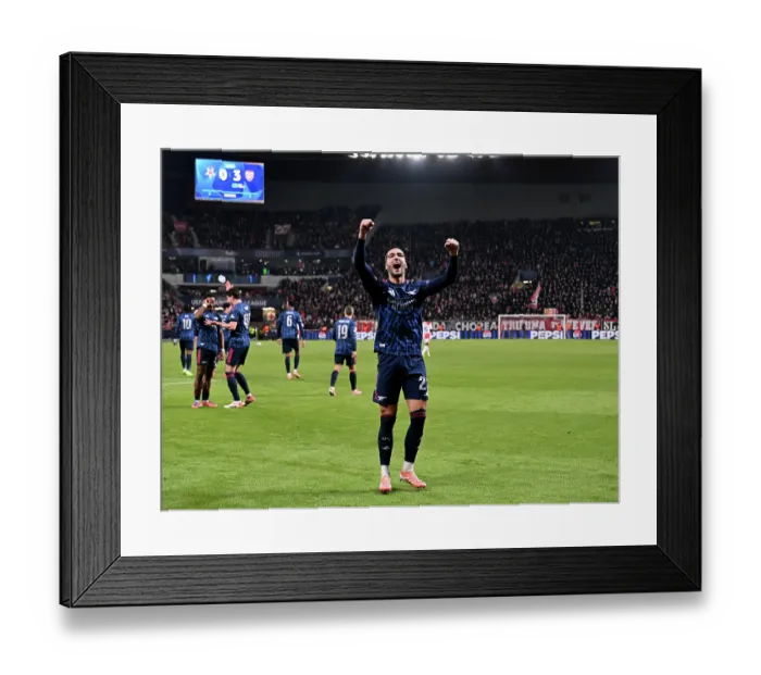 Framed Print : SK Slavia Praha v Arsenal FC - UEFA Champions League 2025 / 26 League Phase MD4