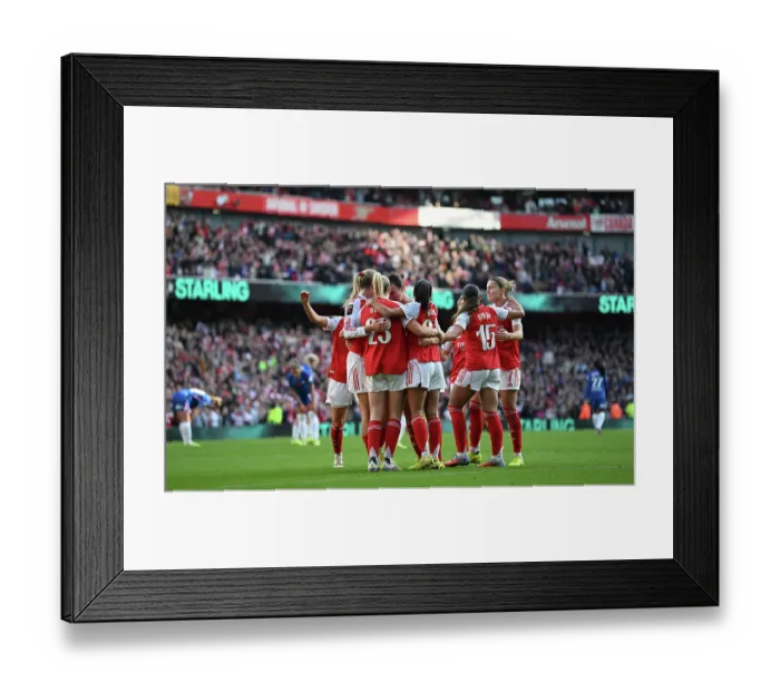 Framed Print : Arsenal v Chelsea FC - Barclays Women's Super League Arsenal v Chelsea FC - Barclays Women's Super League